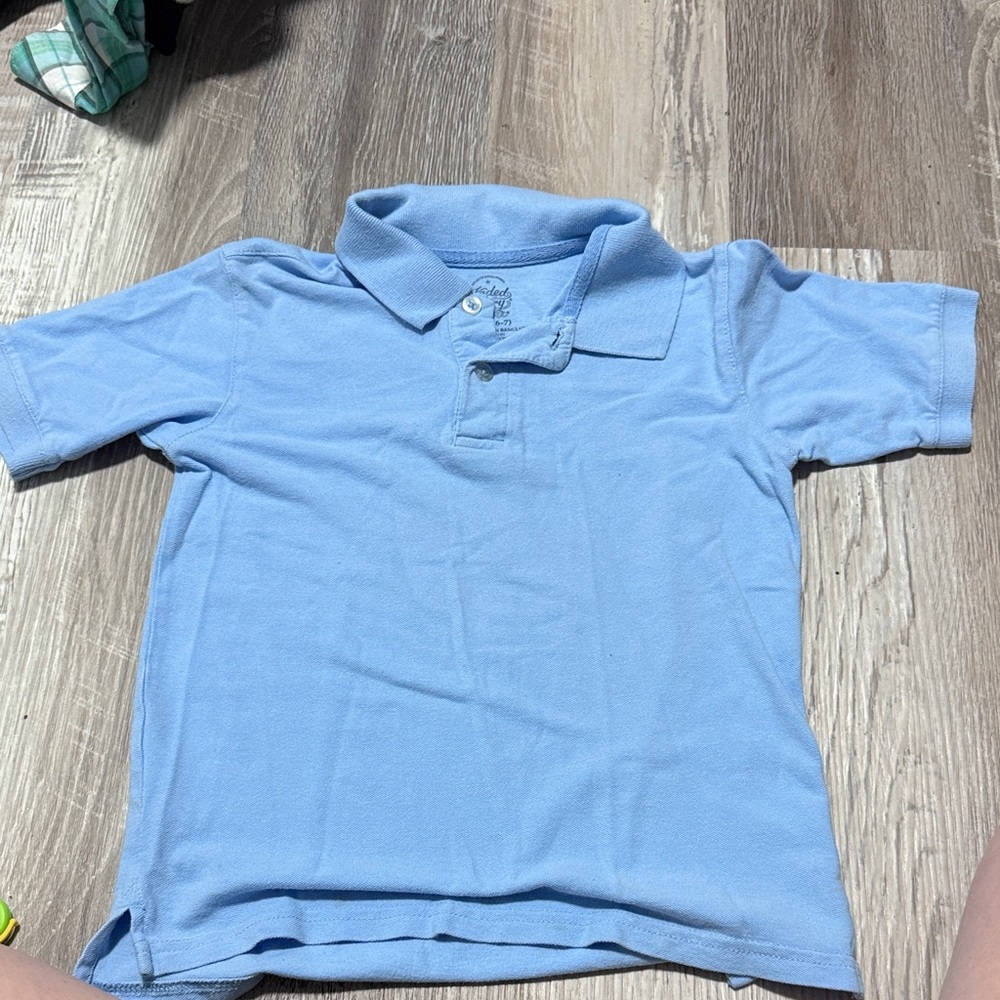 Light blue size small polo shirt kids